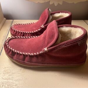 LL Bean Suede Moccasin Slippers